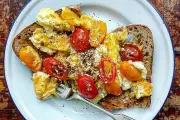Za'atar Spiced Eggs with Tomatoes Recipe by Laoise Casey