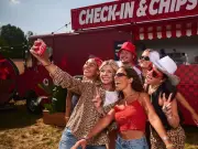 Zoe Ball backs Vodafone Check-in & Chips as daughter Nelly heads to Reading