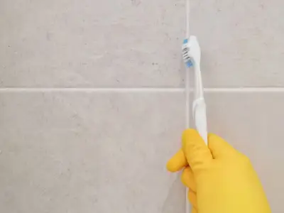 Baking soda paste whitens grout in 10 minutes, experts say