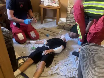 Boy, 12, impaled on door handle during game of tag