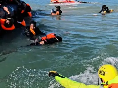 Boy rescued from Channel after man abandons him on dinghy