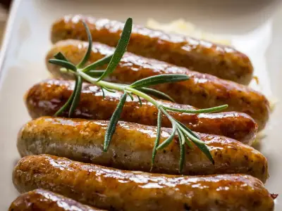 Butcher's oven method for juicy crispy sausages without frying