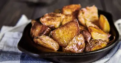 Chef's ghee trick for crunchier roast potatoes without oil