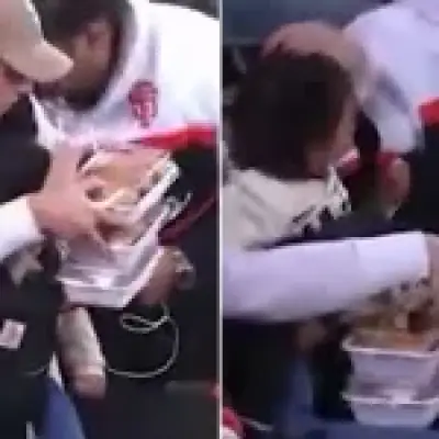 Dad roasted on live TV for not helping mum with baby