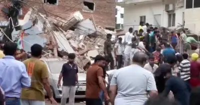 Delhi building collapse traps students near Satya Niketan