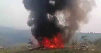 DR Congo plane crash kills 13 as military aircraft bursts into flames