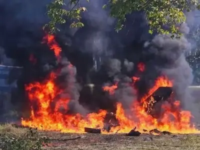 F-16 fighter jet crashes in Michigan during training, pilot stable