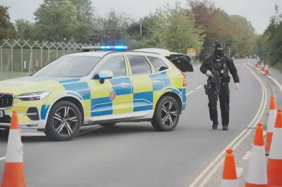 Five held under anti-terror laws after vans stopped near RAF base