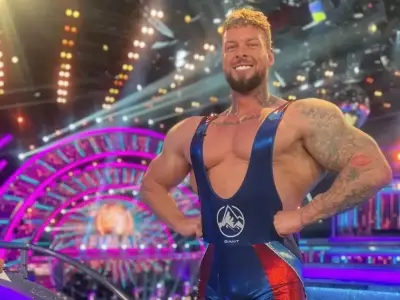 Gladiators star Giant accuses Holly Willoughby's husband of double standards