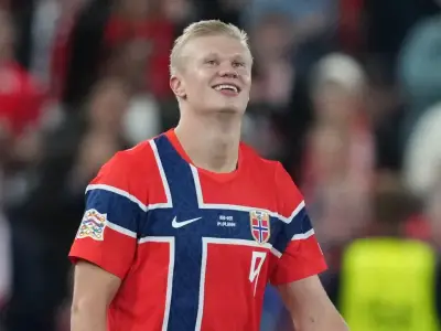 Haaland's brace fires Norway past Denmark in Nations League