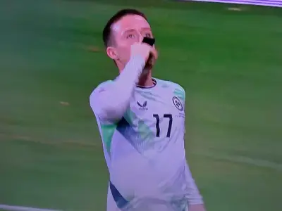 Ireland's Moylan makes Israel statement with black armband kiss
