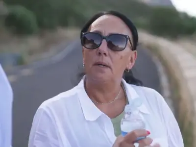 Jay Slater's mum breaks down in tears as she returns to where her son died