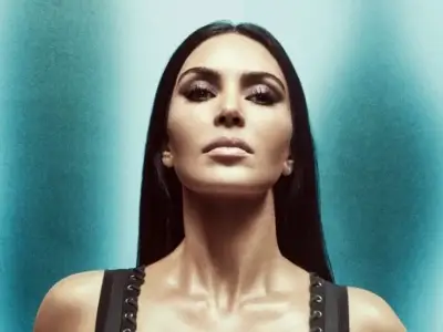 Kim Kardashian stuns in sultry leather SKIMS x Ludovic drop