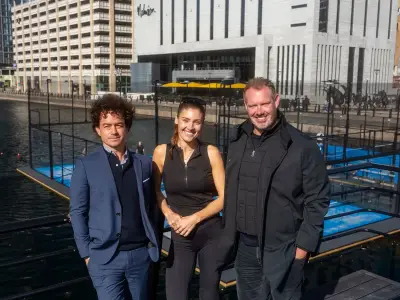 Liverpool's floating padel courts open at Princes Dock