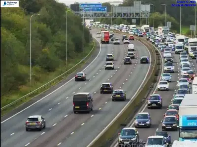 M62 crash closes two lanes near Rochdale causing heavy queues