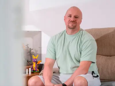 Paintballer who lost part of his skull in fall launches support group