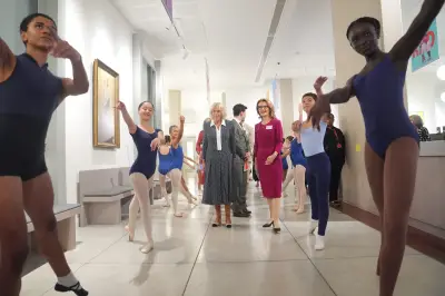 Queen Camilla visits Royal Academy of Dance as 'brilliant student'