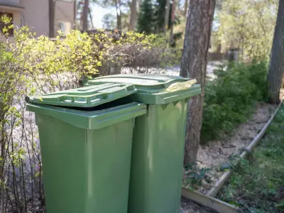 Recycling refused if bins left more than six feet into your garden