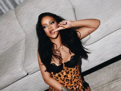 Rihanna stuns in leopard print dress in new photos