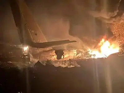 Russian nuclear-capable Tu-95MS bomber crashes in Amur region, killing six