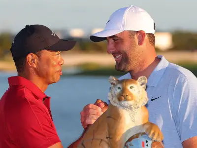 Scheffler caddie earnings vs Tiger Woods' bag man fortune
