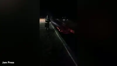Singer Rey Vaqueiro's private jet bursts into flames after runway crash in Brazil