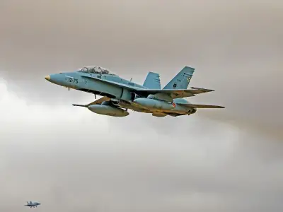 Spanish F-18s scrambled as NATO jets respond to aerial threat near Ukraine