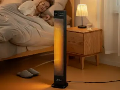 Tower heater that warms up in 3 seconds reduced from £69 to £23