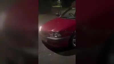 Traveller gang gloats over rival's bashed car in feud footage