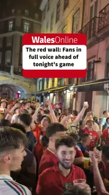 Wales fans bring Lisbon's Pink Street to a standstill before Portugal clash