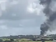 Anglesey pupils see RAF jet crash after crew eject