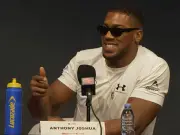 Anthony Joshua pauses Tyson Fury press conference for minute's silence