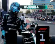 Antonelli hits wall as Russell takes Azerbaijan GP pole
