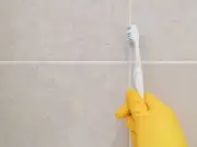 Baking soda paste whitens grout in 10 minutes, experts say