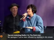 BBC apologises after Texas star Sharleen Spiteri swears at Radio 2 in the Park