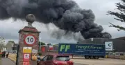 Beccles fire: Industrial estate blaze on London Road sends smoke skyward