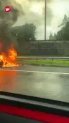 BMW bursts into flames on M62 near Rocket junction