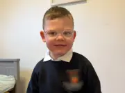Brain cancer boy, 5, beats odds to start school after diagnosis at 11 days