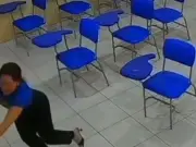 Brazil teen stabs teacher in classroom caught on CCTV