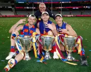 Brisbane Lions complete AFL three-peat with epic grand final comeback