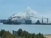 Cargo ship fire in Chinese port kills at least 20, five missing
