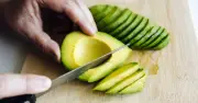 Cling film keeps sliced avocado fresh for two days