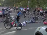 Cyclist Caroline Andersson rushed to hospital after horror crash