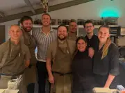 Dan Burn delights staff with visit to Northumberland restaurant Pine