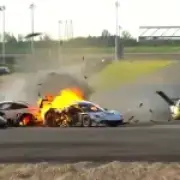 Driver thanks rival for saving his life after China GT fireball crash