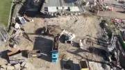 Drone footage shows Gateshead flyover demolition nearing completion