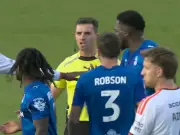 EFL referee blows half-time early, U-turns after player backlash