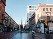 Firefighters tackle blaze at derelict Glasgow building