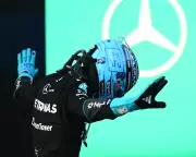 George Russell wins crash-filled Azerbaijan GP