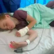 Girl, 8, hospitalised after swallowing sea water on family beach trip